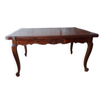 Louis xv style oak table