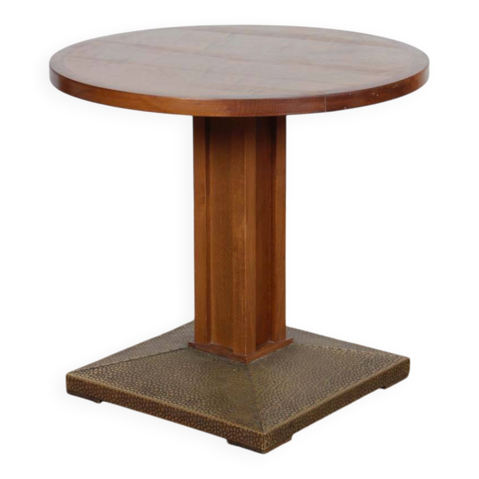 Side table/coffee table, wood and metal, 20th century