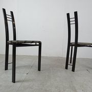 Chaises de salle à manger postmodernes, ensemble de 4 des années 1980