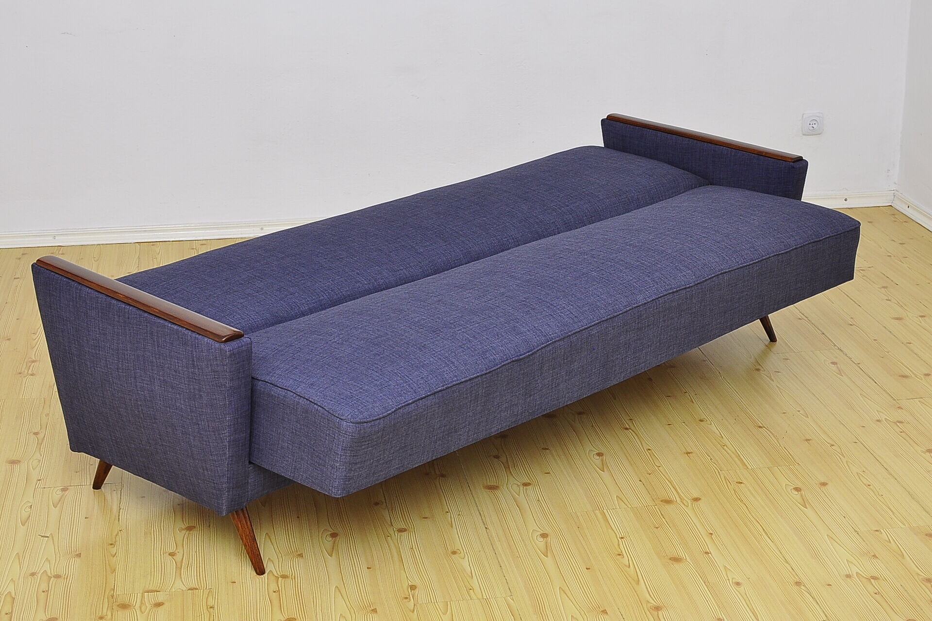 Daybed 3 seat sofa with fold-out function, 1960s