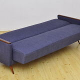 Daybed 3 seat sofa with fold-out function, 1960s