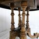 Guéridon a système époque napoleon III en ronce de noyer