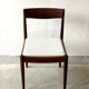 Chaises en teck, 3 pièces, Lübke, Allemagne, années 1960, vintage, milieu du siècle