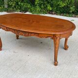 Vintage Louis XV wooden coffee table 115cm