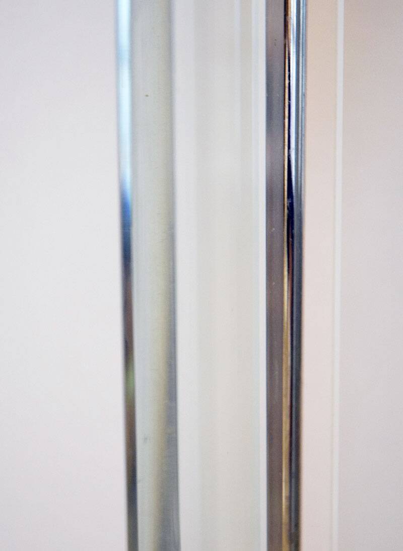 Pietro Chiesa for Fontana Arte rare pair of crystal floor lamps, 1930s