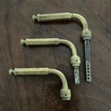 Antique brass door handles.