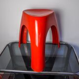 Red elephant stool by vilmer, spain, 1980