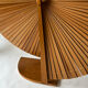 Large round folding screen, solid wood, 1960.