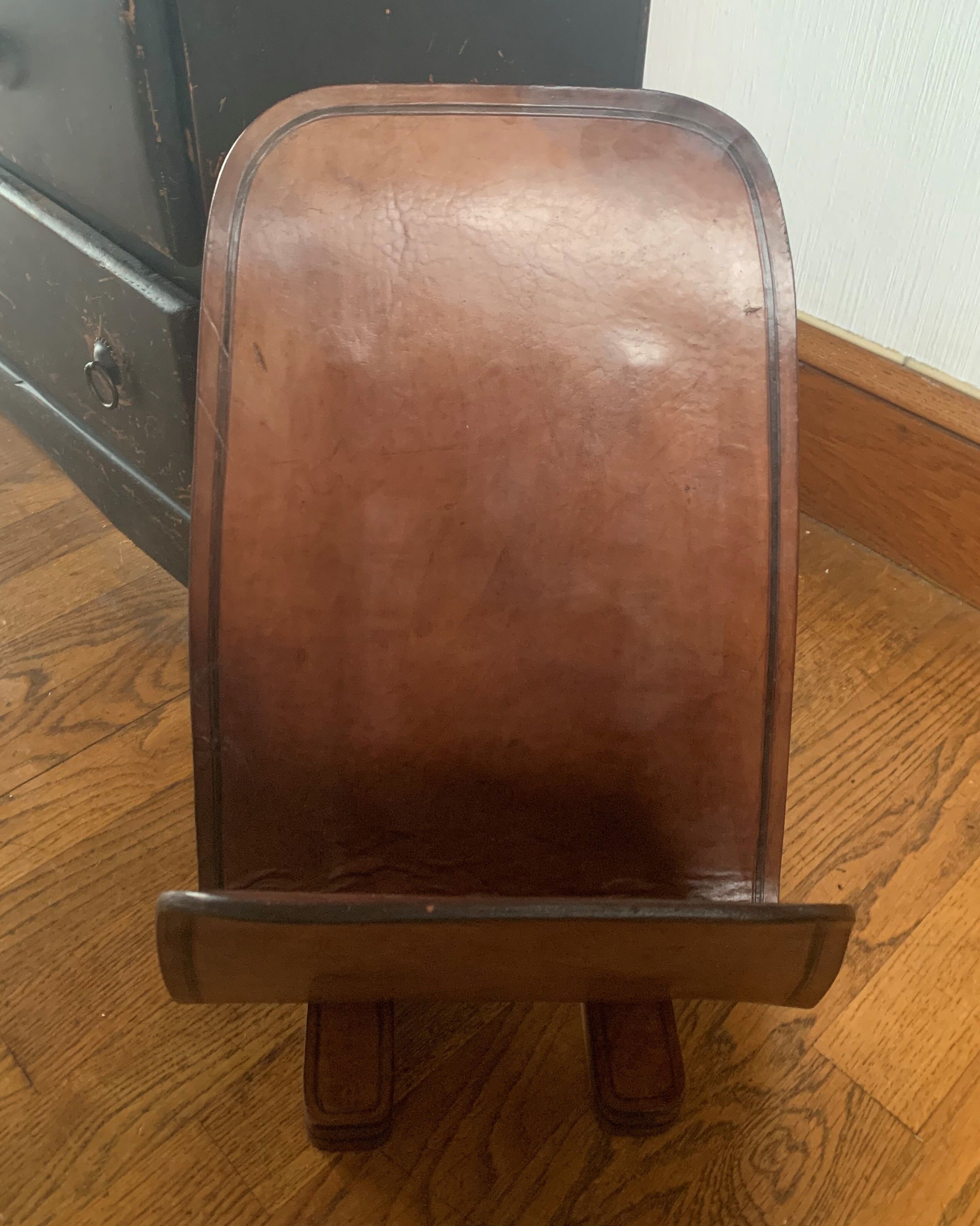 Leather magazine door 60s signed Jean Roc Dunkerque