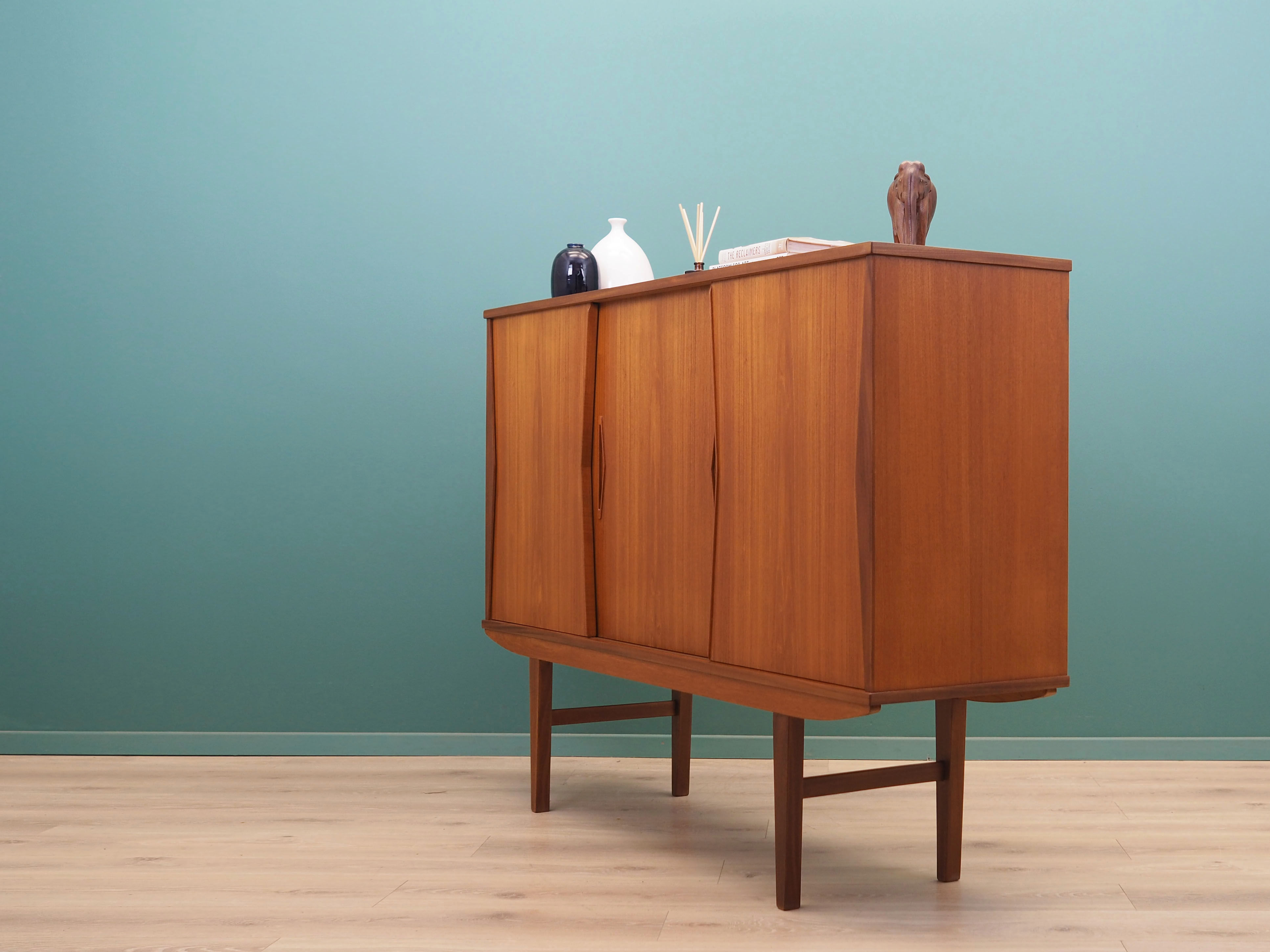 Teak highboard, Danish design, 1960s, production: Denmark