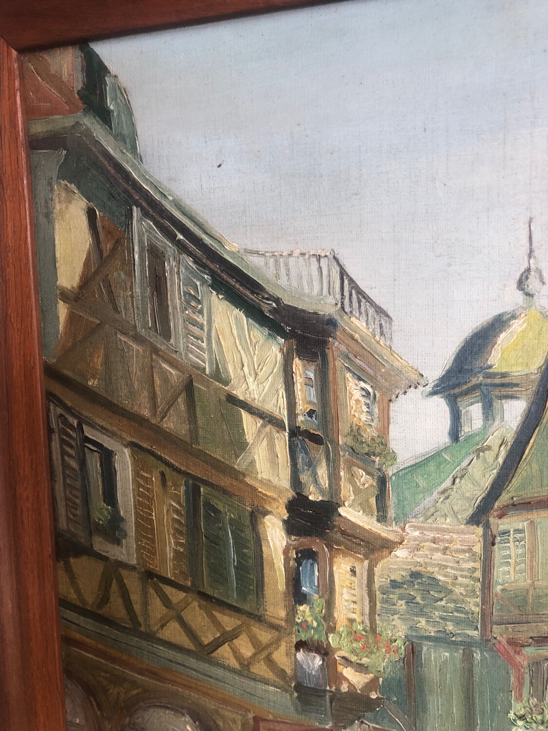 Colmar street oil on canvas