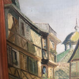 Colmar street oil on canvas