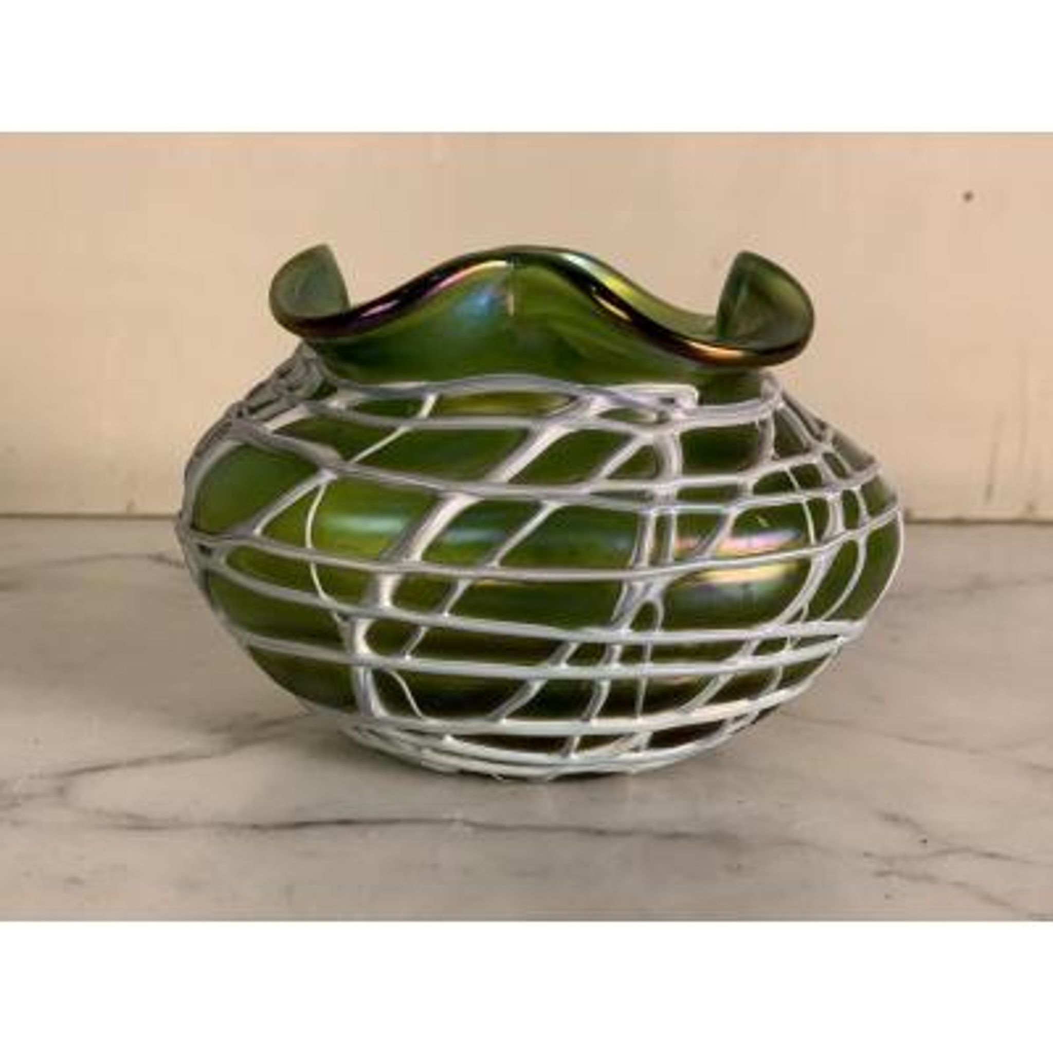 Vase in colored glass