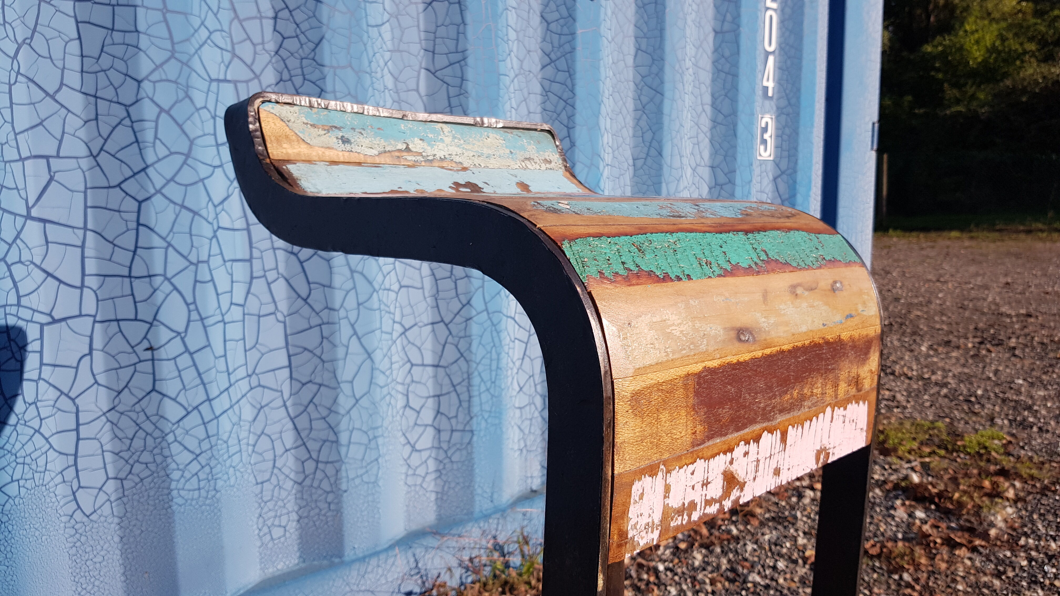 Bar stool design cast iron and wood