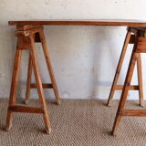 Working table on convent trestles