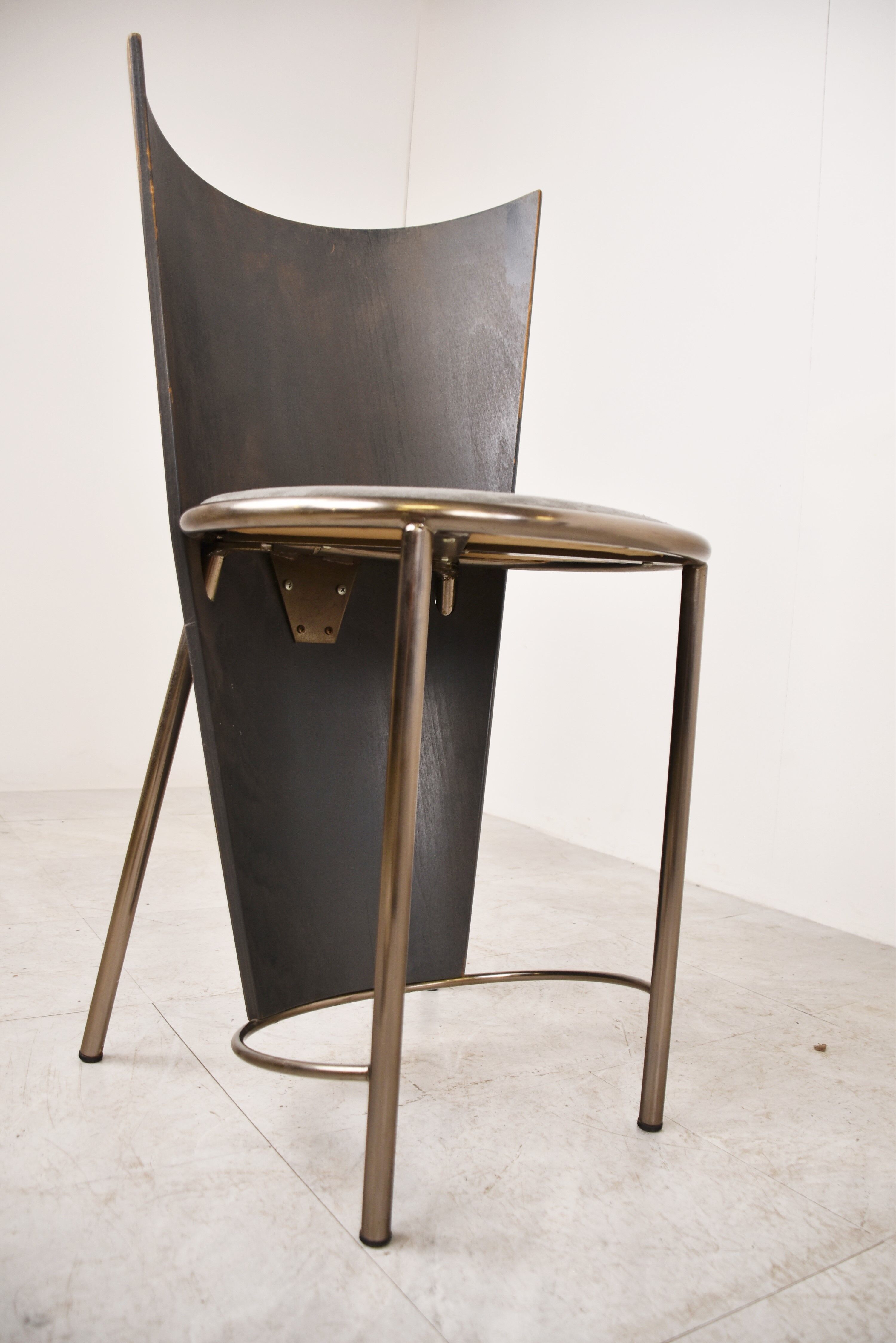 Vintage dining chairs by Frans Van Praet, set of 4
