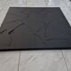 Monochrome black minimalist abstract painting