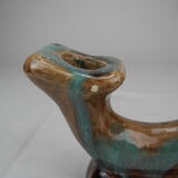Antique double ceramic candlestick vintage candlestick