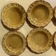 8 yellow ochre plates - adp faience de Provence