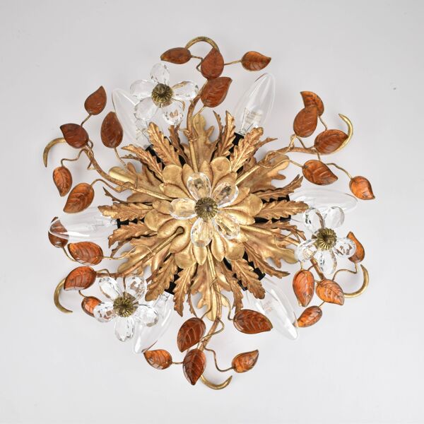 Plafonnier italien du milieu du siècle par Banci Firenze