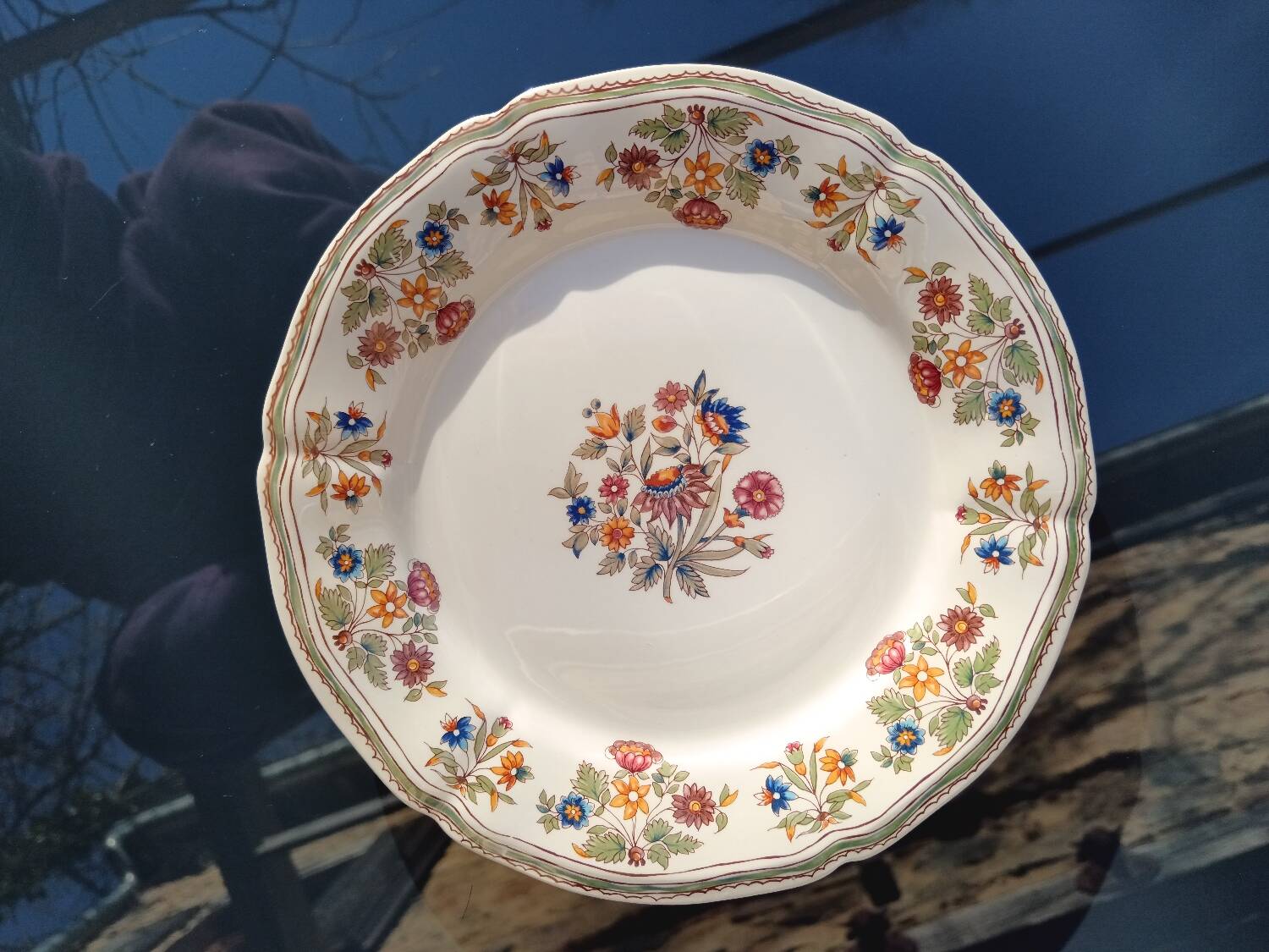 Set of 6 Gien dessert plates