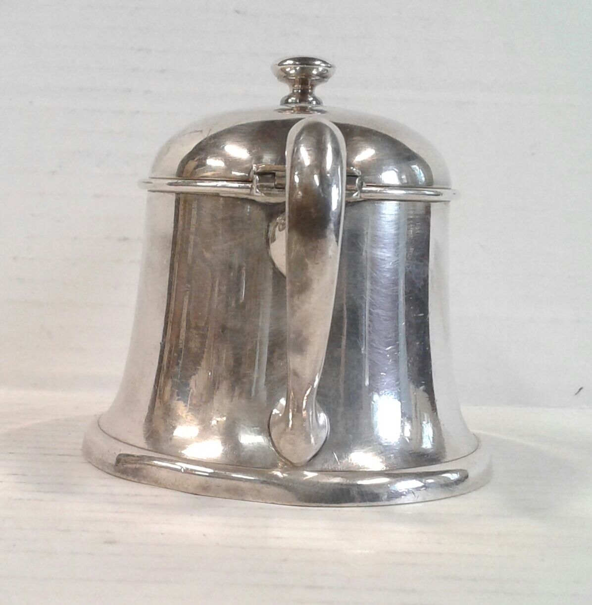 Vintage hotel silver metal teapot Hotel Oriental in Algiers