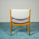 Ensemble de 2 fauteuils en bois tissu anti tache glycine 70