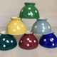 Six small polka dot bowls Boch Frères Belgium
