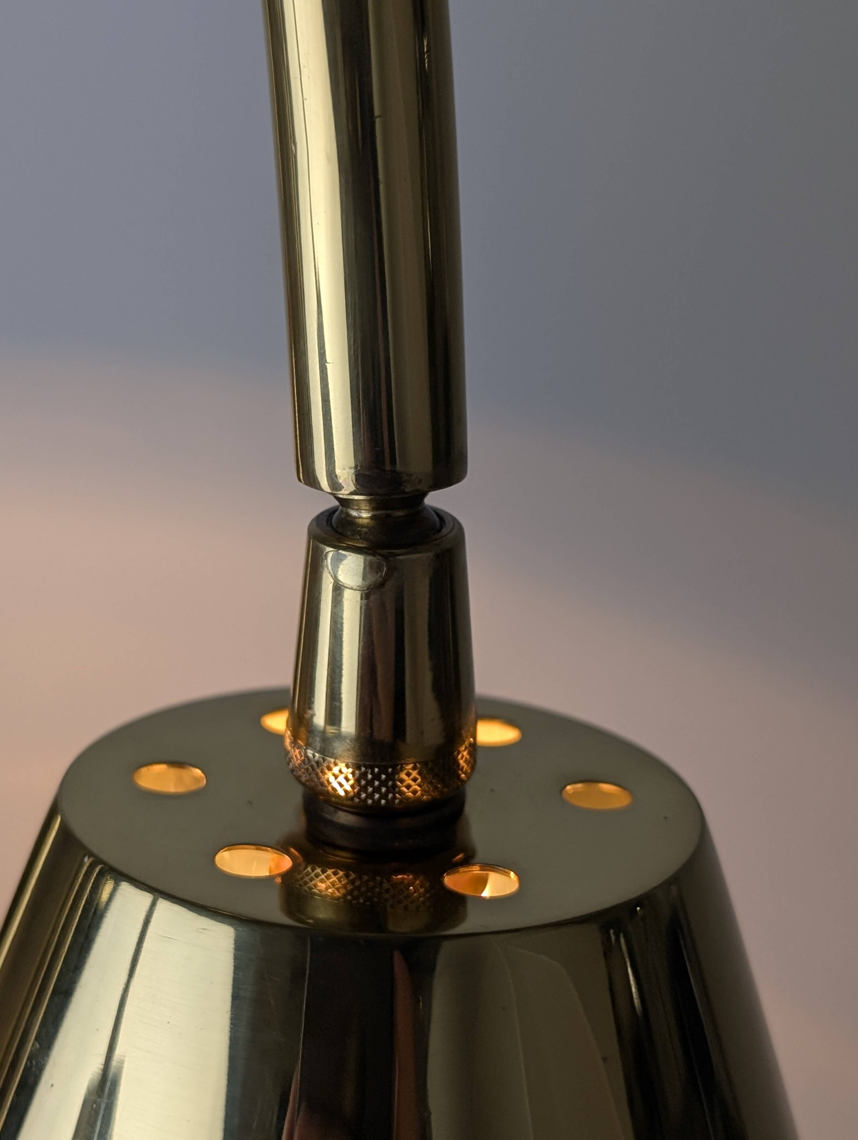 Brass Ceiling Lamp by Valenti, 1970s