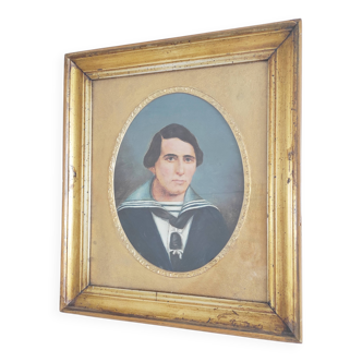 Portrait de Marin, huile sur carton, XIXème s.