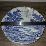 Lunéville porcelain - blue landscape plate