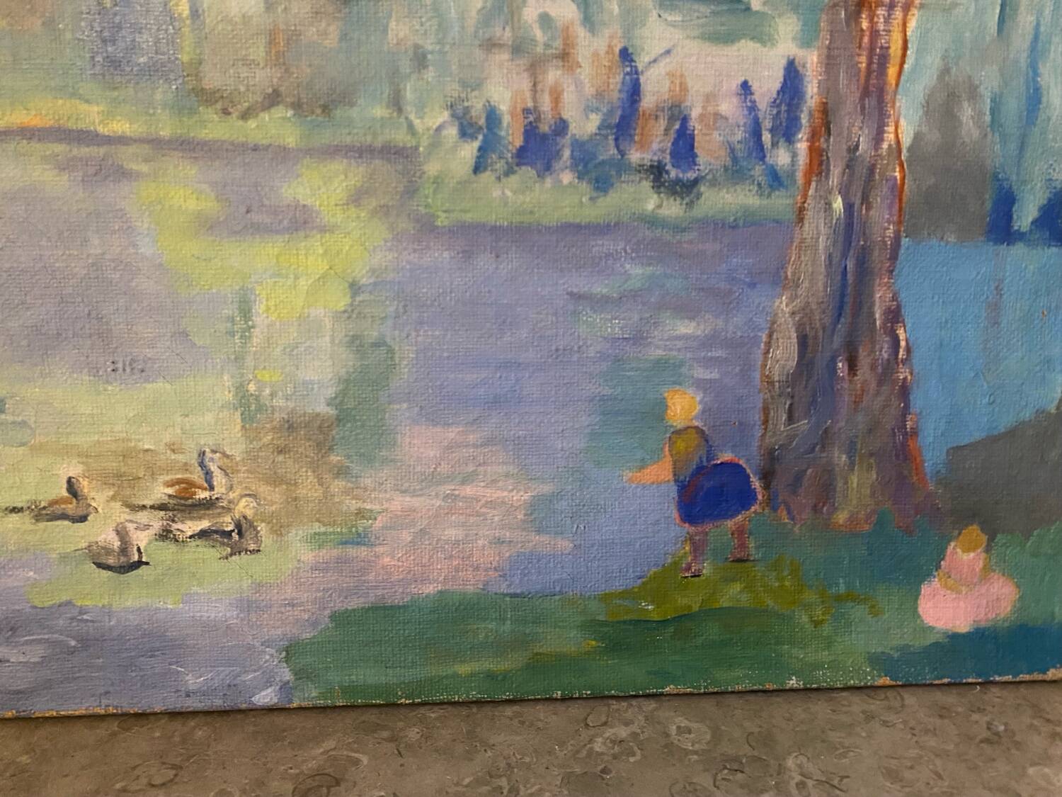 Children at the lake 20th century