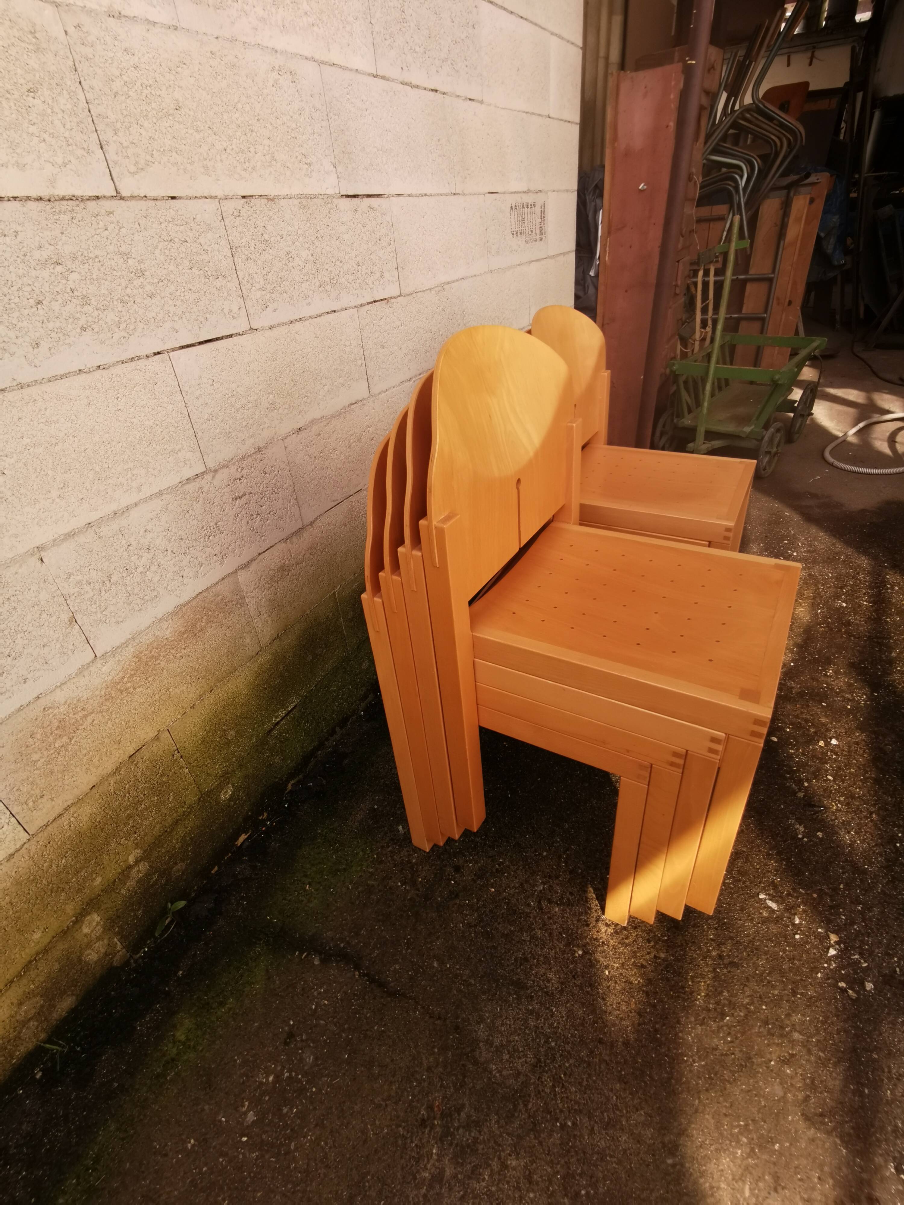 Eclipse Birch Chairs by Brayton International