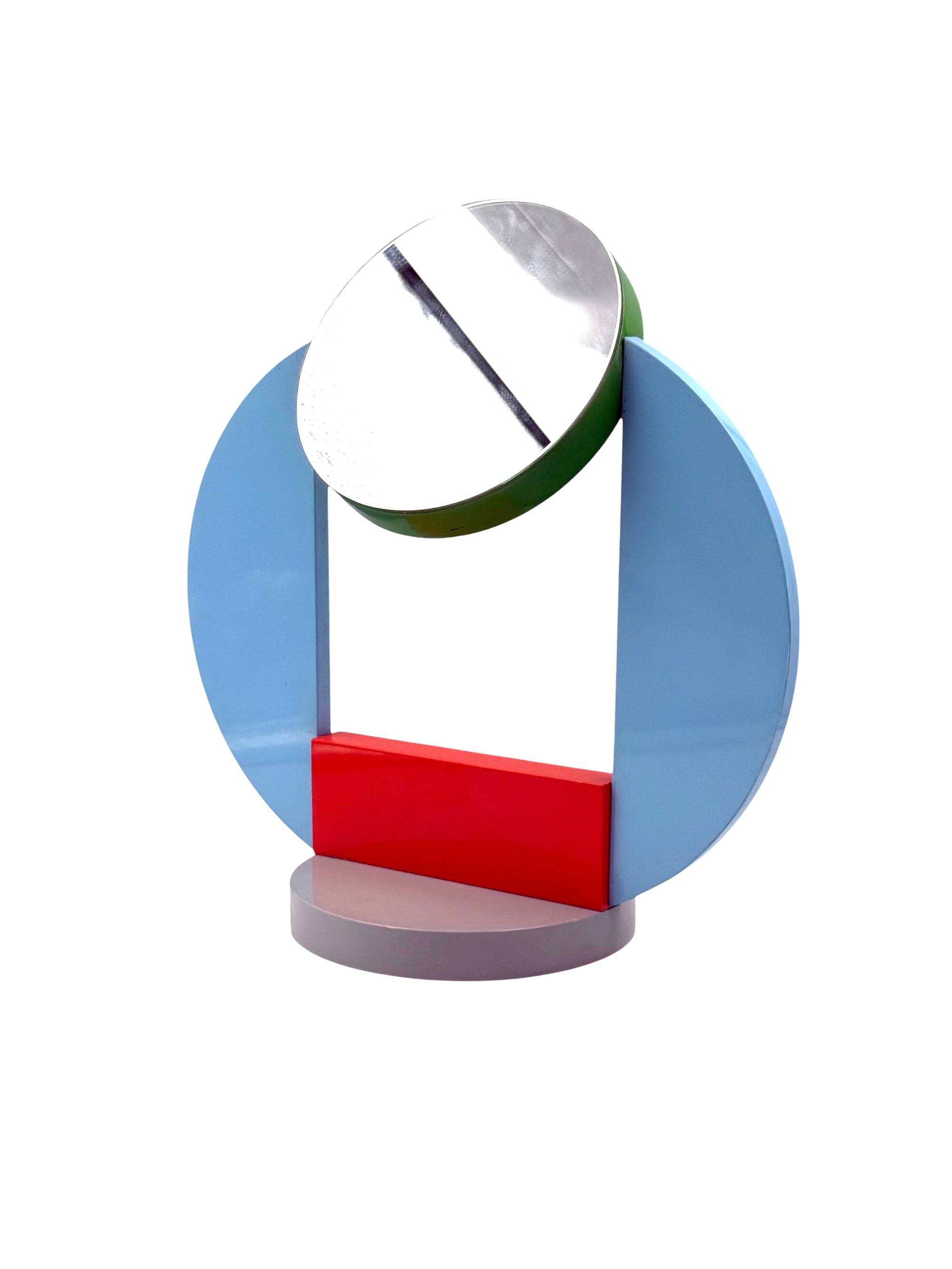 Michele De Lucchi, postmodern table mirror / dressing table, Memphis, Italy, 1980s