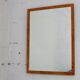Miroir en "loupe" de bois. france, circa 1970