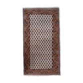 Vintage Indian carpet Seraband handmade 73cm x 143cm 1970s
