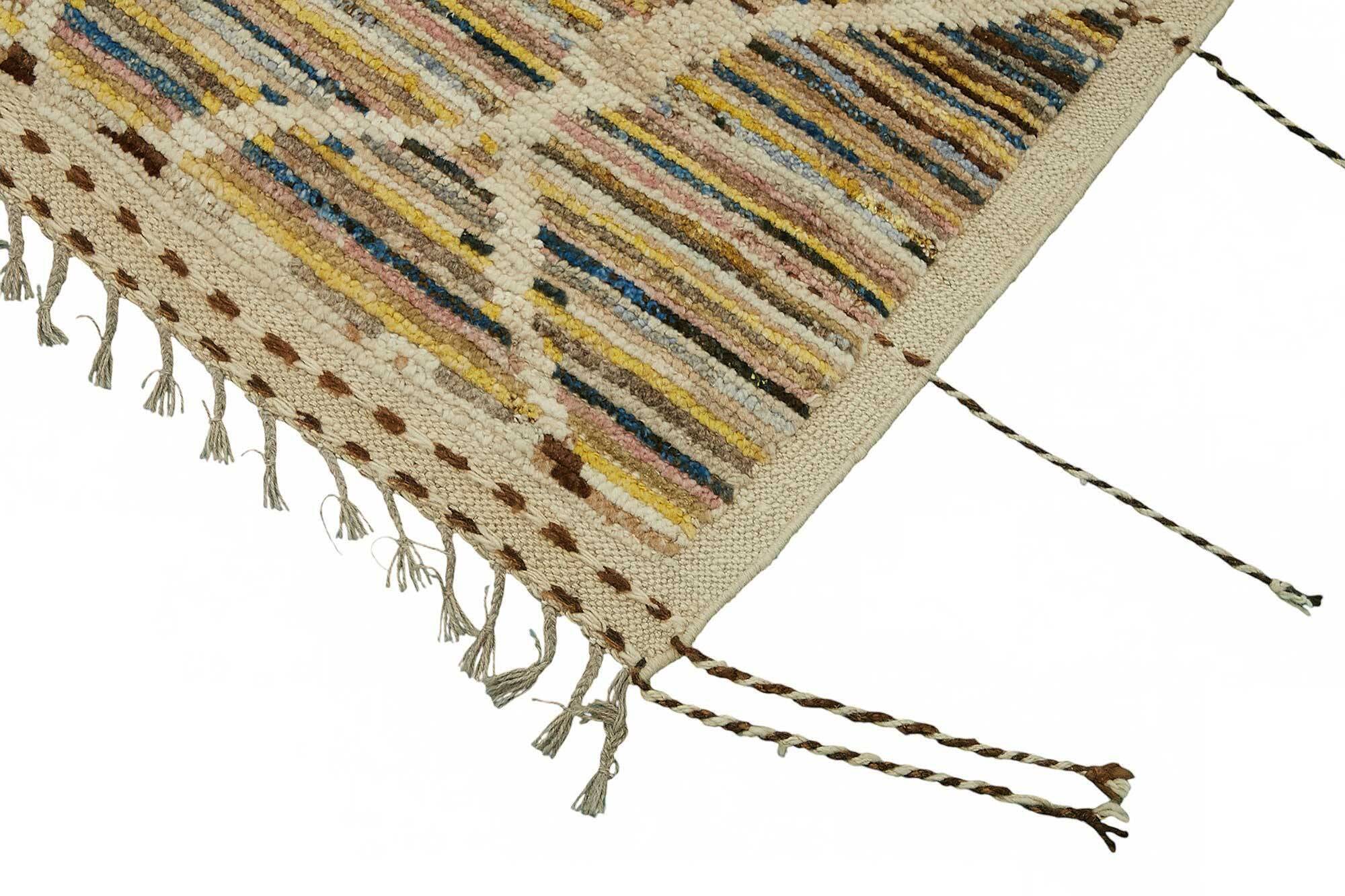 Handmade Turkish One of a Kind 199 cm x 300 cm Multicolor Wool Carpet