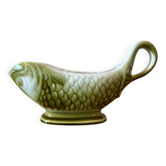 Vintage fish-shaped sauce boat Moulin des Loups