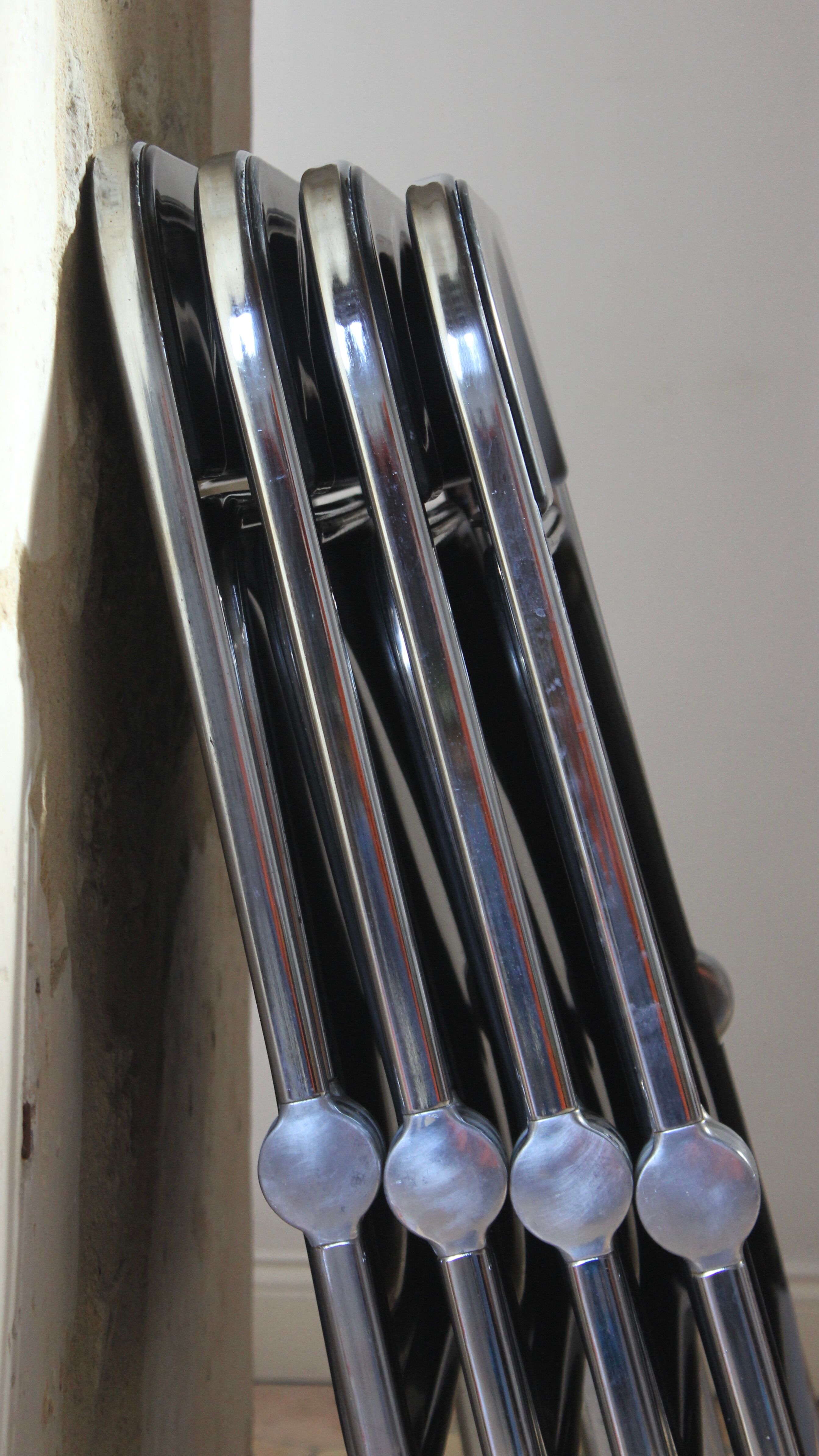 Plia chairs by Giancarlo Piretti for Castelli