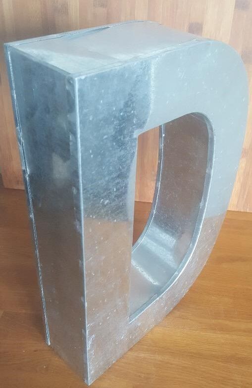 Letter D Metalvetica Seletti 35 cm Industrial style