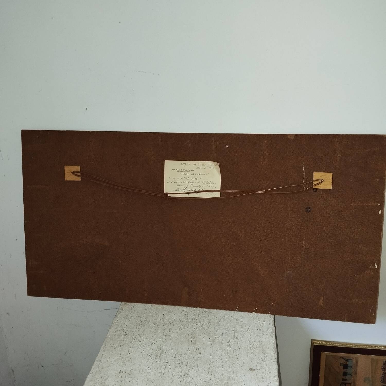 Painting Amélie les Bains Palalda signed by Saint Georges