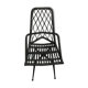 Chair rattan and scoubidou