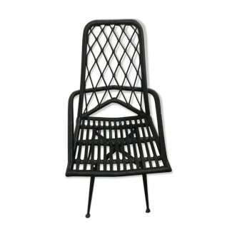 Chair rattan and scoubidou