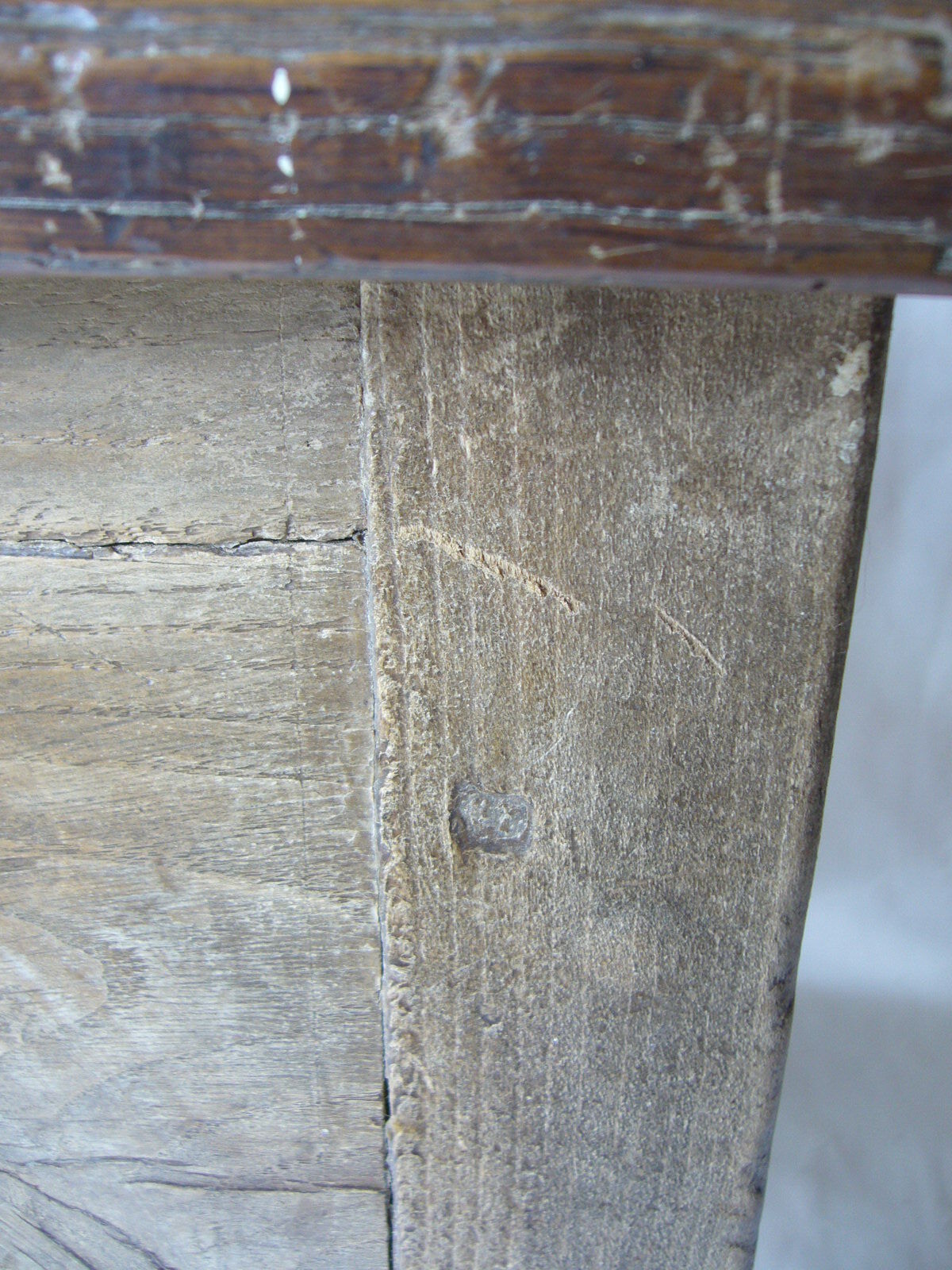 Ancient salt chest stool