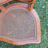 Set of three regency cane chairs