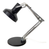 Adjustable metal and chrome desk lamp, 1960s-70s