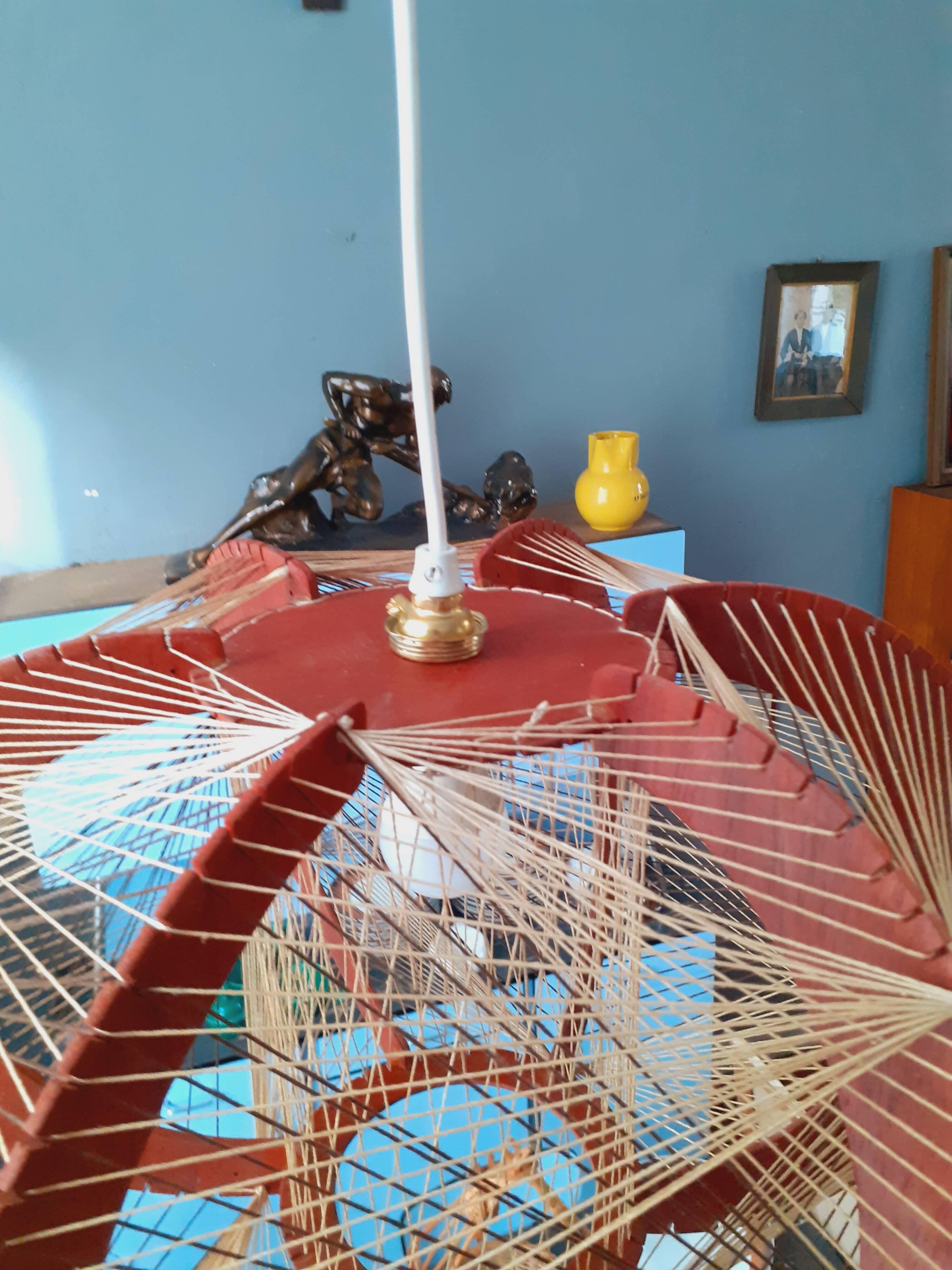 Vintage ceiling light from the 70s, Scandinavian style