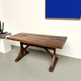 19th century brutalist oak table