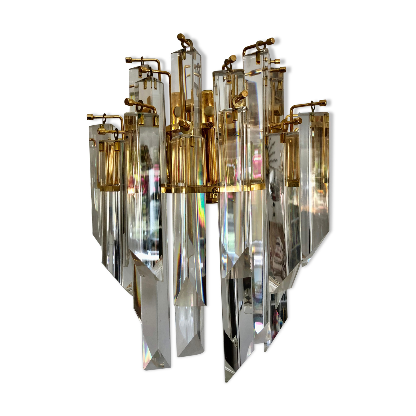 Venini sconce large iridescent glass model