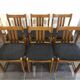 Ensemble table baumann et 6 chaises en orme, années 1970